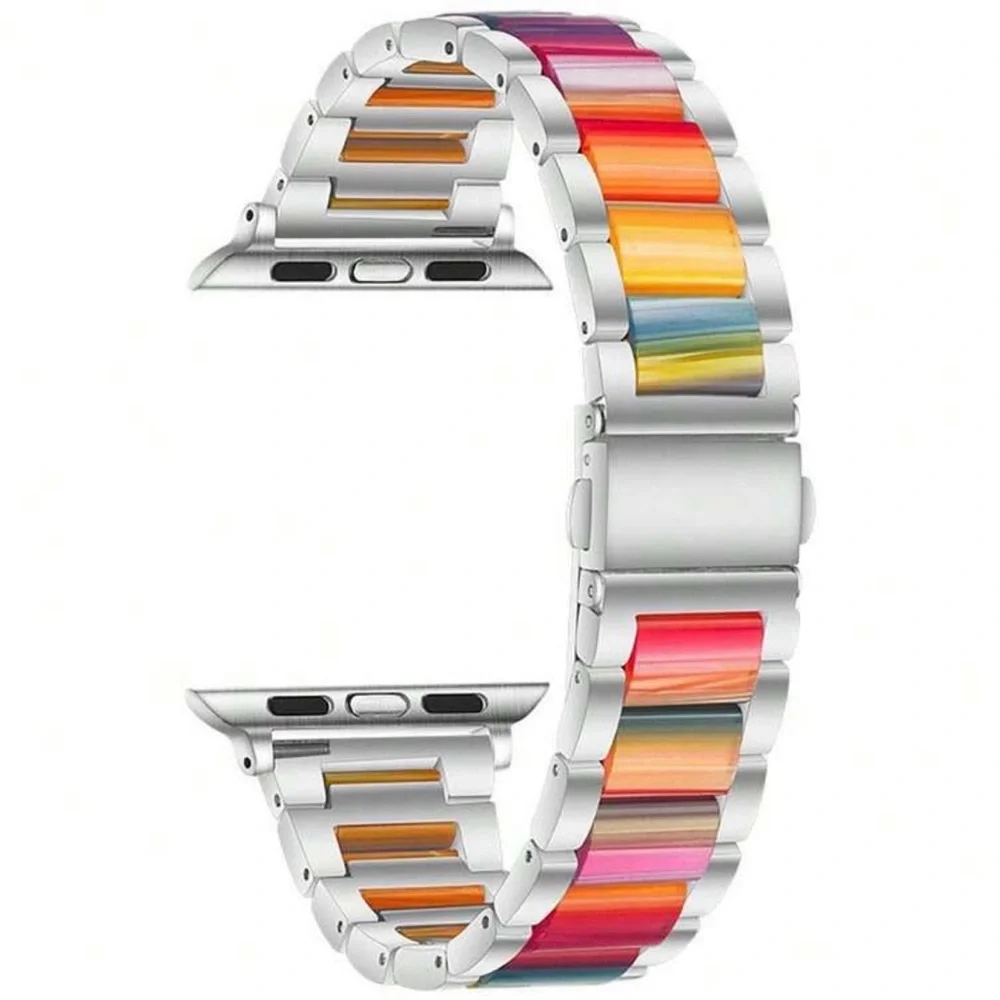 6 Apple Watch 42mm Bands + 2 Cases (S10 Compatible - 8 piece Set)
